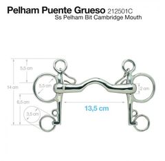 BOCADO PELHAM PUENTE GRUESO 212501C