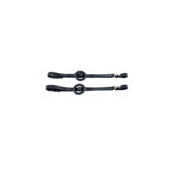 LEATHER/RUBBER REINS C. KAMELL BLACK