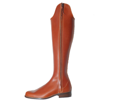 Riding Boots w/ outter zipper 39 Hazelnut