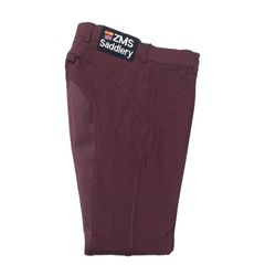 ZMS Full Seat Ladies Breeches 36 Burgundy