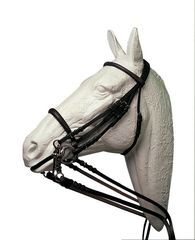 HH Double Reins Bridle w/ Jointed Noseband