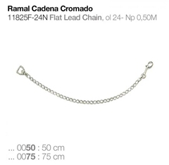 RAMAL CADENA CROMADO 11825F-24N   50cm