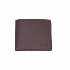 Cartera Caballero Piel Sello Toro Americana Marron