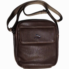 Bolso de Caballero Sintetico Jaguar Solapa Marron