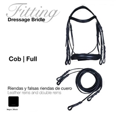 DRESSAGE BRIDLE SS FITTING DOUBLE