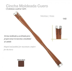 Cincha Moldeada Cuero Marrón 140 cm