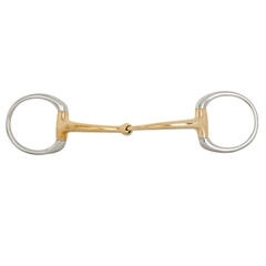 Olive snaffle 2 pieces soft contact 10mm 14cm