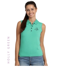 Polo Lhynn Sleeveless M Holly Green