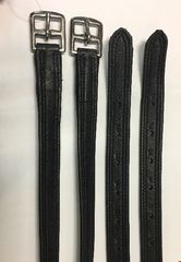 Aciones Estribo Inglesa Piel Blanda Negra 160Cm