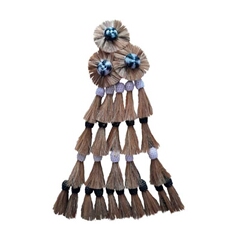 ECON HAIR FLYCAT. 25 CREAM TASSELS