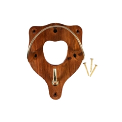 Bridle hook made of wood and brass