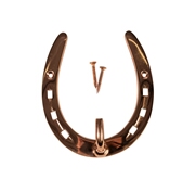 Horseshoe hook made of brass