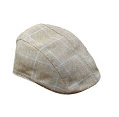 Summer cap 2188 grey/light blue stripes