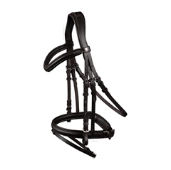 Cabezada filete X-Line Stockholm de Waldhausen Negro Pony