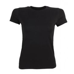 Camiseta señora Basic negro XS