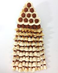 Mosquero De Seda Beige / Marrón Rojizo