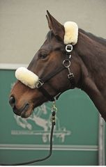 Protector para nar�z y nuca, de borreguillo, de 27x11 cm