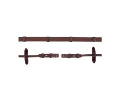 Riendas BR lona 19mm anti-deslizantes red.oculta Zwart/Zilver Full