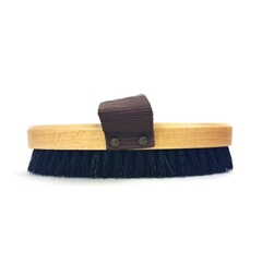 Bruza Madera Nylon Negro con Cinta 