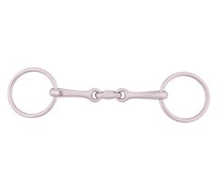 BR Solid Dressage Loose Ring Snaffle Double- Divided 13 mm