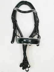 Queen Dressage Double Reins Bridle