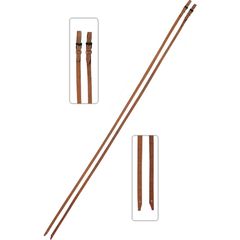 Falsarienda Vaquera Cuero Con Hebillas Habana
