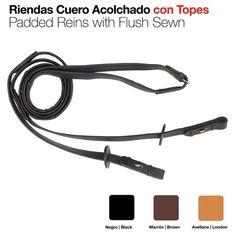 ZALDI RIENDAS CUERO ACOLCHADO C/TOPES 