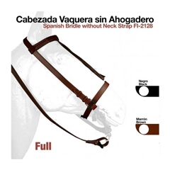 Cabezada vaquera mod. Kamell color negro Full